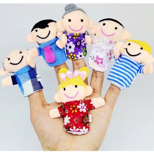Finger Puppet Pacify Tell Story Preschool Early Education Plush Toys Cartoon Anime Doll Stuffed Toy For Baby Children
