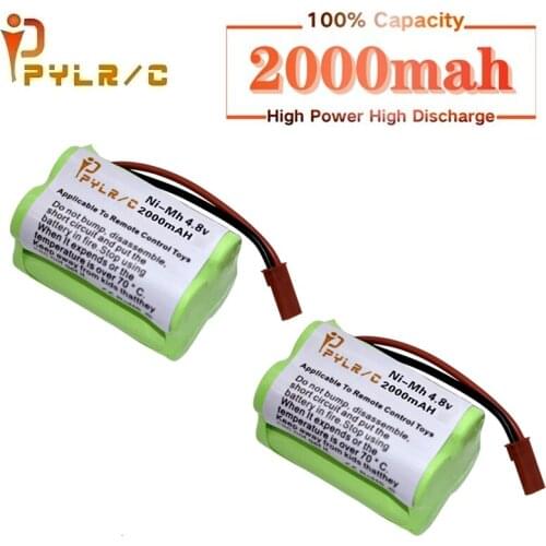 JST Plug) 4.8V 2000mah NIMH Battery For Rc toys Cars Boats Tanks Robots Guns AA NI-MH Battery 4.8V Rechargeable Battery Pack