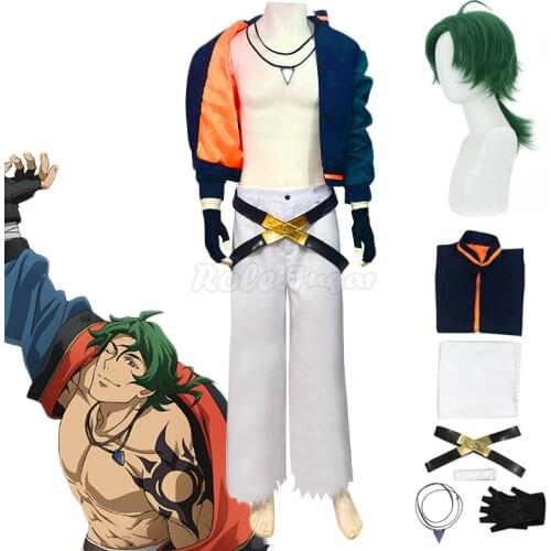 Anime SK8 the Infinity Cosplay Joe/Kojirou Nanjou Costume Full Sets Men Jacket Pant Gloves Wig Halloween Party Outfit C117M296