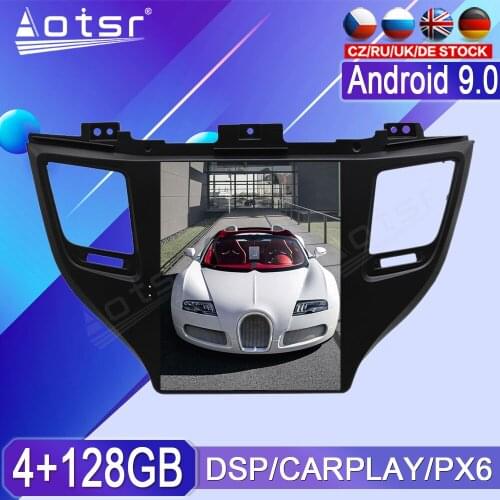 For Hyundai Tucson Android Radio tape recorder 2015-2019 Car Multimedia Player Stereo head unit PX6 Tesla Navi No 2din Autoradio