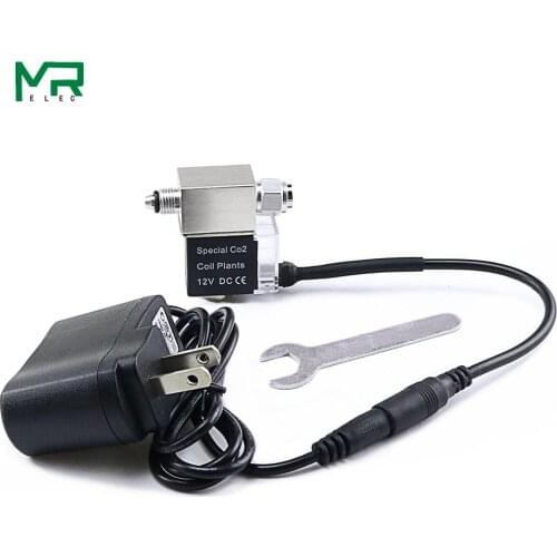 2020 New Mini carbon dioxide solenoid valve single end carbon dioxide solenoid valve voltage 12v-110v 220V universal