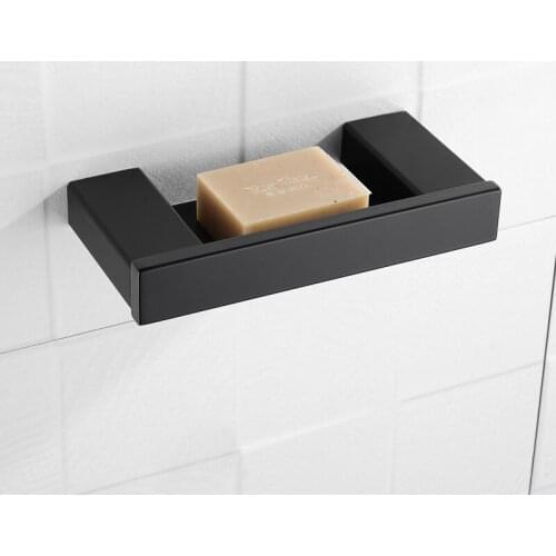 Soap Dish Black Metal Soap Dish Stainless Steel Square Soap Dish With Holder