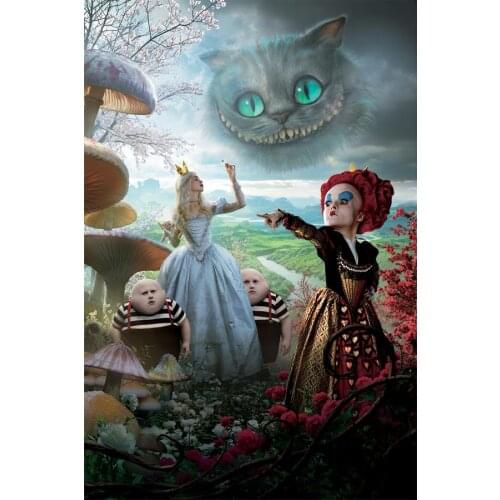 Custom Canvas Wall Decor Alice In Wonderland Poster Helena Carter Anne Hathaway Wallpaper The Red Queen Wall Stickers Decal #984