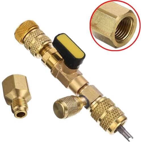 New 1pc Metal 230mm*16mm HVAC AC Valve Core 1/4" 5/16" Car Air Conditioning Maintenance Valve Core Tools