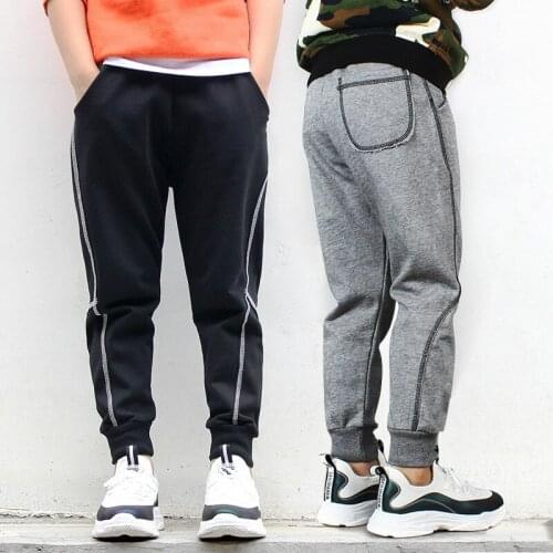 Autumn Teenage Boys Pants Cotton Pockets Kids Trousers Sports Pants For Boys Winter 6 8 10 12 14 Year Casual Kids Boy Clothes