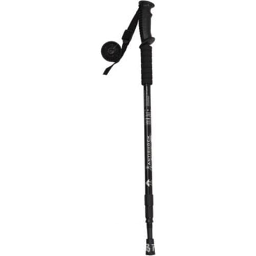 Mountaineering stick Outdoor hiking cane Shrinks three portable sections телескопическая палка телескопическая дубина trekking