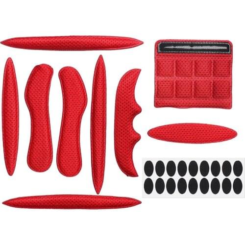 Helmet Inner Padding Foam Pads Kit Helmet Sealed Red Sponge Universal for Outdoor Sports Cycling Motorcycle Bicycle Accessories