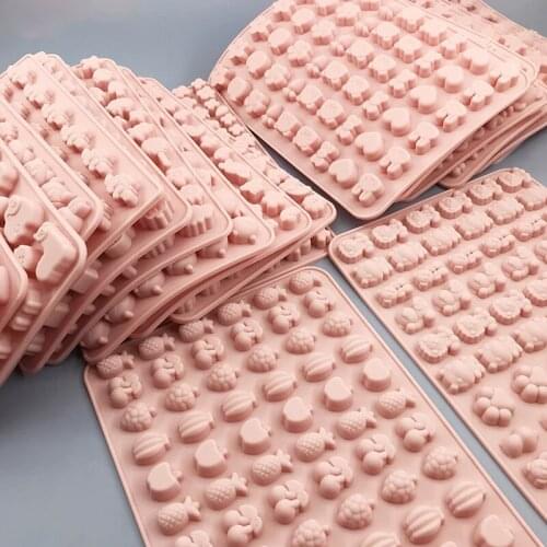 Kinds Sugarcraft Silicone Mold Dropper Grids Gummy Animal Fondant Chocolate Candy Mould Cake Baking Decorating Tools Resin Art