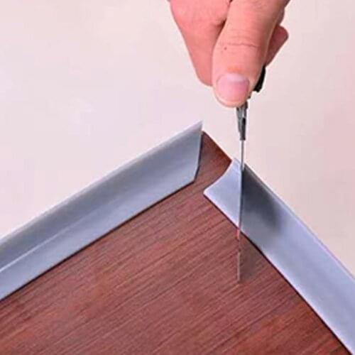 1M Silicone Water Stopper Strip Bendable Kitchen Countertop Retaining Bathroom shower dam Flood Barrier Dry and Wet Separation