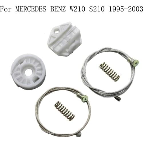 For MERCEDES BENZ W210 S210 1995-2003 Window Regulator Window Lifter Repair Cable And Clips Rear Left or Right