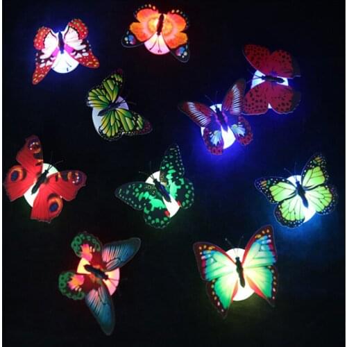 1Pcs Luminous 3D Butterfly Wall Stickers Fluorescent Lights Butterfly Room Window Decoration Stickers Glowing in the Dark
