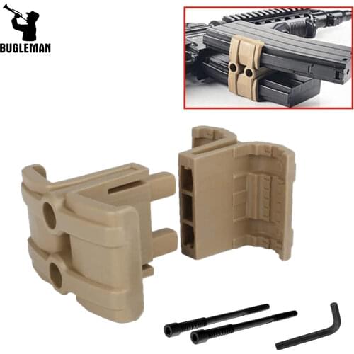 Bugleman Tactical Magazine Coupler Double ABS Link Clamp Mag Coupler 5.56 x45mm NATO 30/40 Round Magazines