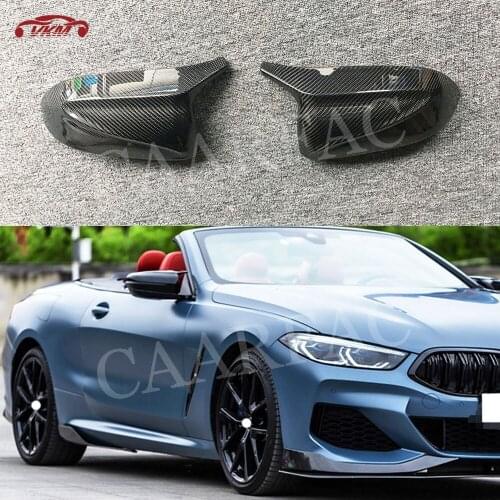 Carbon Fiber+ABS Material Rearview Replacement Mirror Cover For BMW 8 Series G14 G15 G16 M Sport 2018-2022