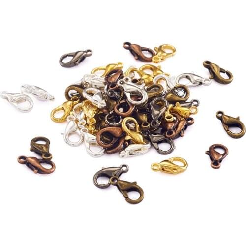 1000pcs Zinc Alloy Lobster Claw Clasps Hooks Platinum Lobster Clasps For Jewelry Making Finding DIY Necklace Bracelet F70