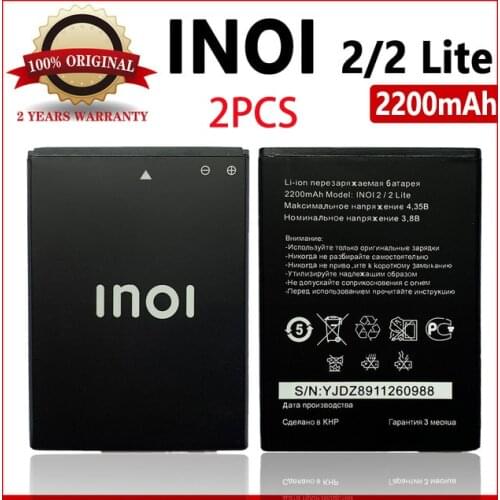 100% Original 2PCS 2200mAh inoi 2 Battery For INOI 2 Lite INOI2 Lite Mobile Phone High Quality Battery With Tracking number