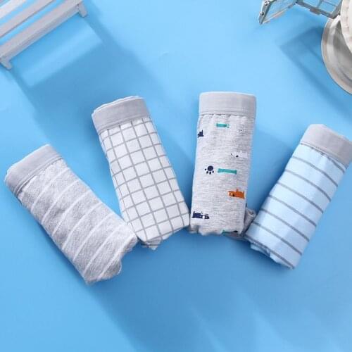 2Pcs/Lot Boys Panties Kids Boxer Underpants Cartoon Cotton Boxer Shorts Suit 2-12years