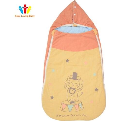 2018 New Newborn Holding Anti-stunning Sleeping Bag Cotton Washed Cotton Baby Supplies Autumn Winter Thickening Baby Bag