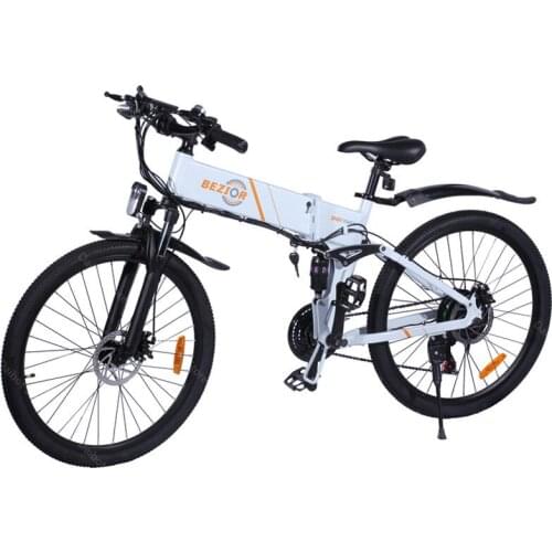 EU Stock Foldable Electric Bike 21 Speed BEZIOR M26 Two Wheel Electric Bicycles Brushless Motor 500W 48V Electric e Bike Bicycle