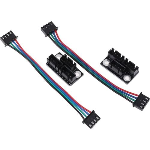 4pcs/2sets dual z stepper motor adapter parallel module stepping motor diverter expanding flow board diffuser spreader splitter