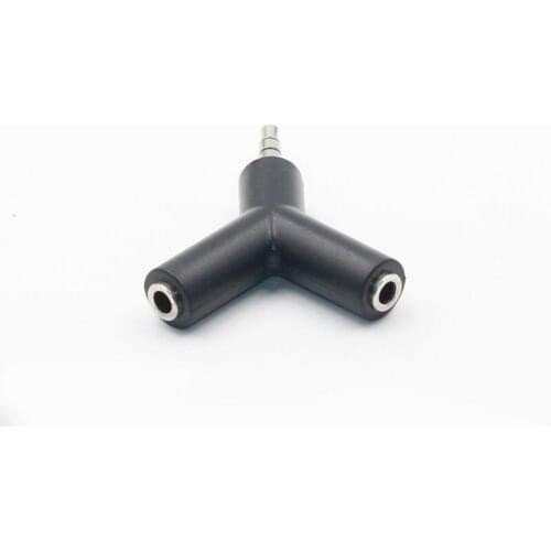 500pcs/lot Audio Splitter adapter Y Jack Male to 2 Female M/F 3.5mm Stereo Earphone Headphone Headset Mp3 Smartphone Cellphone
