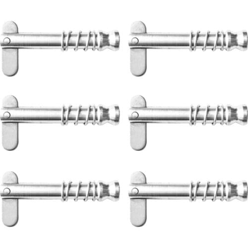 6 Piece Stainless Steel Quick Release Pin for Marine Boat Bimini Deck Hinge