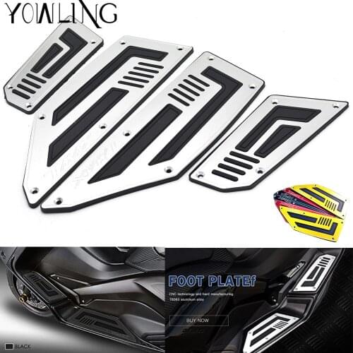 Motorcycle Footboard Step 6061-T6 Aluminum Autobike Foot Plate For YAMAHA TMAX530 T-MAX530 T MAX 530 2012 2013 2014 2015 2016