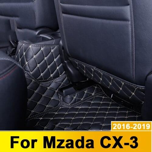 Car Seat Back Protector Case Cover for Kids Kick Mat Mud Clean Anti-kick Pad For Mazda CX3 CX-3 2016 2017 2018 2019 Accessories