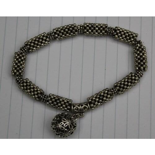 Bracelet zinc Alloy Bead spacer bead antique Silver sold per pkg of 5