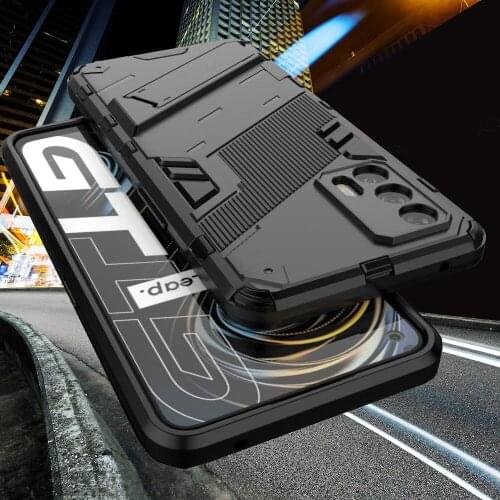 Anti-fingerprint Case for Oppo Realme GT 5G Realme GT Neo Camera Lens Protector Hard PC & Silicone Phone Cover Matte Stand Capa