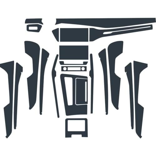 Car interior film decoration decorative central control transparent protective film For Audi new A6L / A4L / A3 / A5 / S6