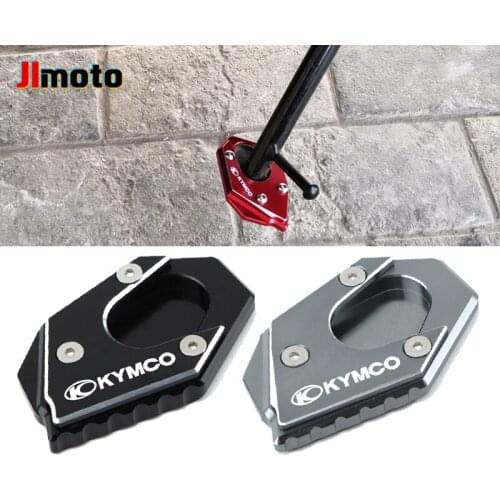 For KYMCO Downtown 200i 300i 350i 300 350 Xciting 250 400 High Quality Motorcycle CNC Kickstand Side Stand Enlarge Extension Pad