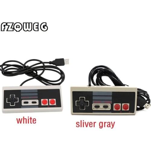 FZQWEG 1pcs Classic Wired USB Game Controller For Nintendo NES JoyStick For NES Controle For Windows PC for MAC Gamepad