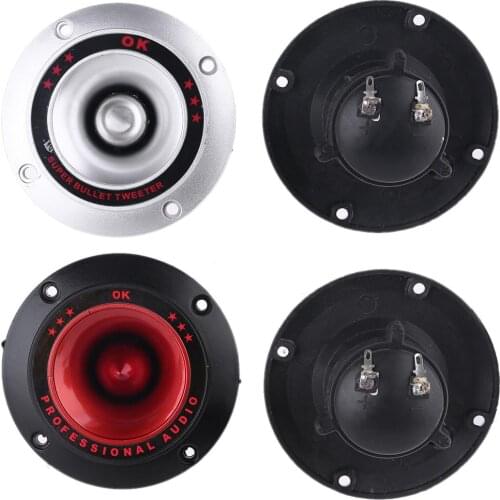 Iezoelectric Tweeter 4" Audio Speaker Treble Ceramic Piezo Loudspeaker PA/DJ Tweeters Replacement Home Subwoofer Stage