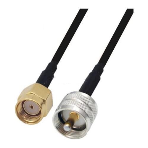 RG174 Cable RP-SMA Male to UHF Male Extension Coax Jumper Pigtail WIFI Router Antenna RF Coaxial Cable