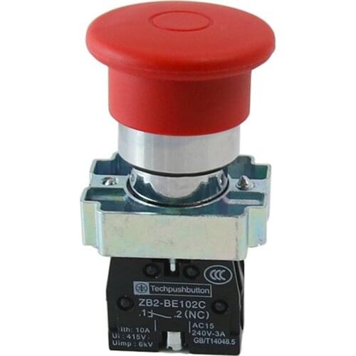 XB2-BT42 electrical switch N/C Push-pull pressure switch Red Mushroom push button
