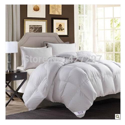 Square Grid New 445GSM Duck Down Quilt Doona Comforter Blanket King 240X210cm Or Make Any Size