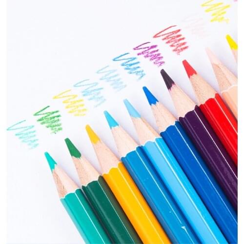 Deli Oil Color Pencil Set with Pencil Sharpener Colored Pencils for Kids for Drawing Colouring Professional School Supplies Gift