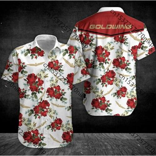 2021 New Gold Wing Brand Mens Shirt Harajuku Casual Button Cardigan 3D Anime Oversized T-shirt Top High Quality Mens Clothing