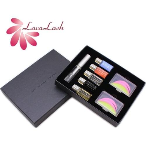 8 PCS Hot Eyelash Set Box Cream Pure Essence Coating Keratin Boost Fixing Gel Fall In The Volume Tools Beauty Shop