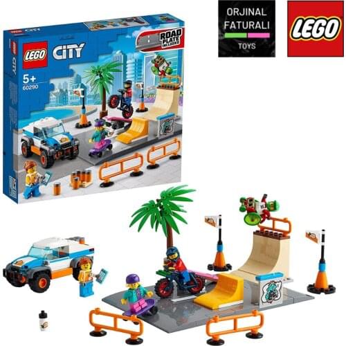 LEGO City Skate Park Building Kit; Cool Building Toy for Kids, New 2021 (195 Pieces) 60290 Great Birthday Gift Kids, Creative