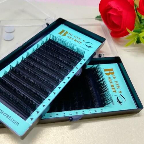 Big eyes secret individual lashes Korean silk eyelash extension B/C/D all size available lashes