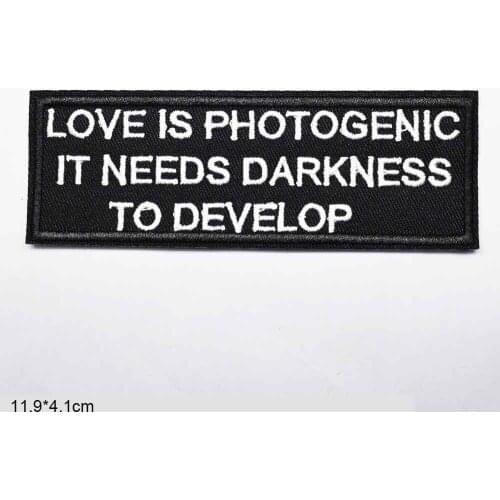 Letters Love Iron On Patch Clothes Patch For Clothing Boys Embroidered Embroidery Patch Garment Apparel Accessories