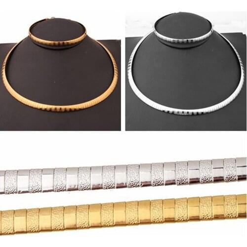 Christmas Gift 6mm Stainless Steel Silver Color&Gold Fashion Choker Collar Chain Men Women Necklace&Bracelet Sets Hot Jewelry