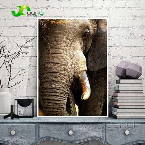Elephants Ivory Abstract Canvas Oil Paintings Cuadros Home Art Modular Wall Picture For Living Room HD Prints No Frame PR1391