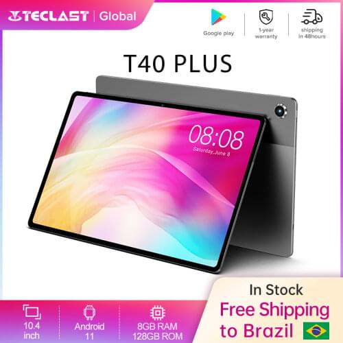 Teclast M40 10.1'' Tablet 1920x1200 IPS 6GB RAM 128GB ROM 4G Network Dual SIM Octa Core Tablets PC Android 10 Dual Wifi Type-C