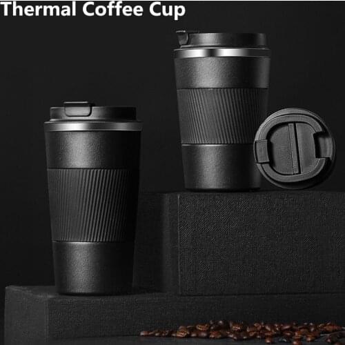 Stainless Steel Thermal Coffee Cup Insulation Cup Vacuum Flasks Water Bottle Home Office Travel Tea Water Coffee Cups