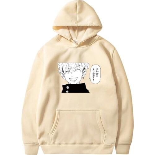 Anime Tokyo Revengers Mikey Graphic Long Sleeve Hoodies Harajuku Fashion Sudadera Sweatshirts