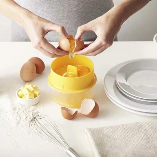 Egg Cooker Egg Yolk Separator Unique Egg White Yolk Filter Egg Steamer DIY Handmade Dessert Baking Kitchen Accessories Egg Tool