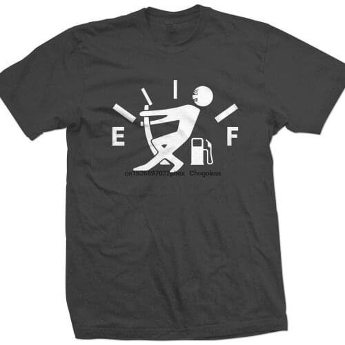 Fuel Gauge Empty Funny Racing T shirt