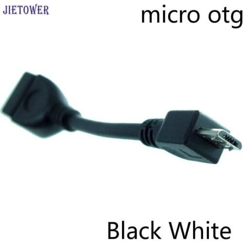 100pcs/lot Micro USB OTG Sync Data Connect Adapter Host Cable for Zopo Speed 7 Plus, ZOPO ZP590 OTG Adapter cable Black White